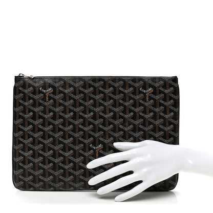 Goyard Goyardine Senat Pochette MM Black 2 of 7