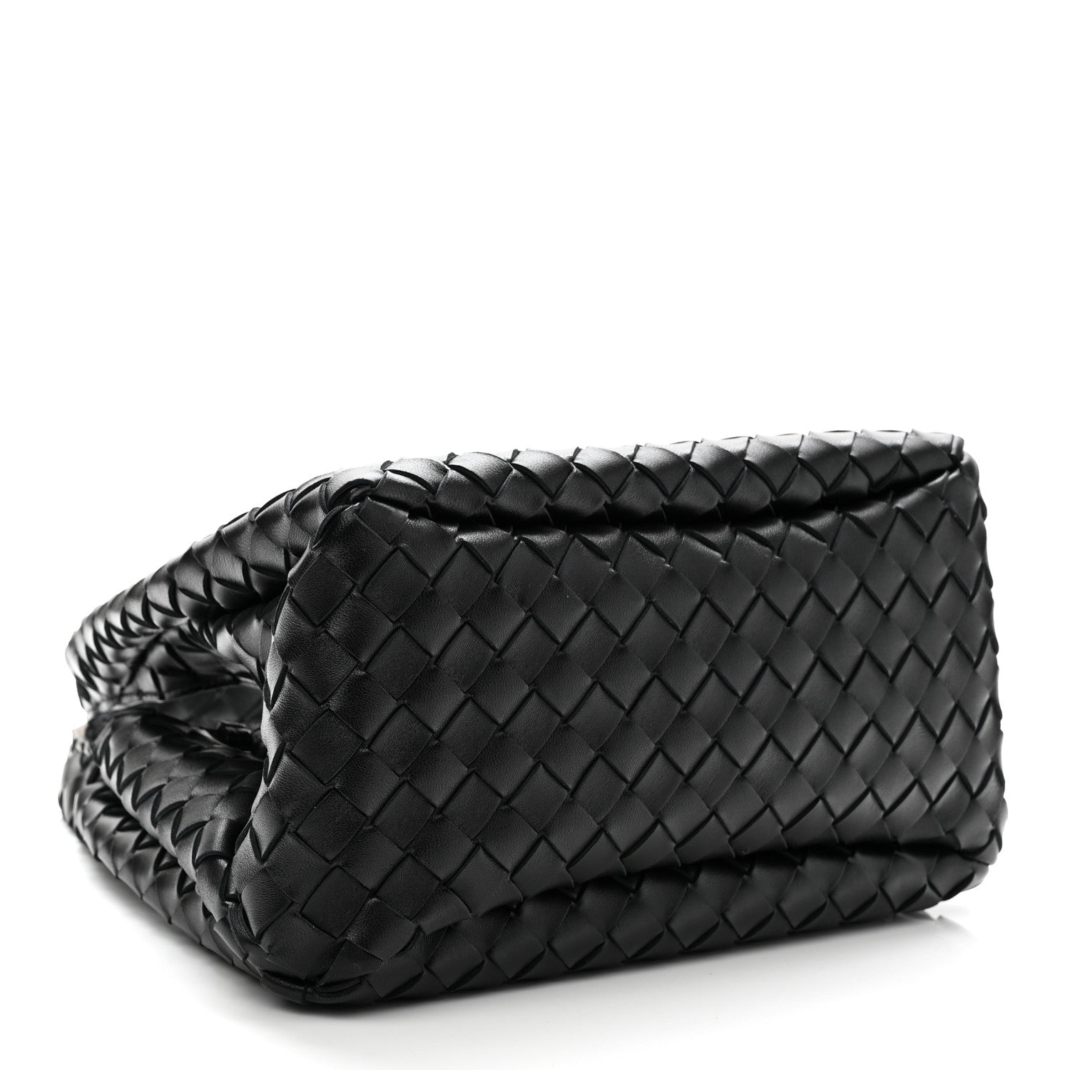 Bottega Veneta Nappa Intrecciato Small Campana Shoulder Bag Black 4 of 9