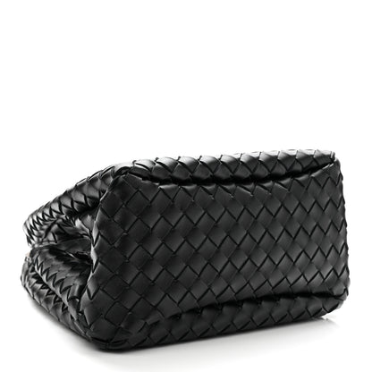Bottega Veneta Nappa Intrecciato Small Campana Shoulder Bag Black 4 of 9