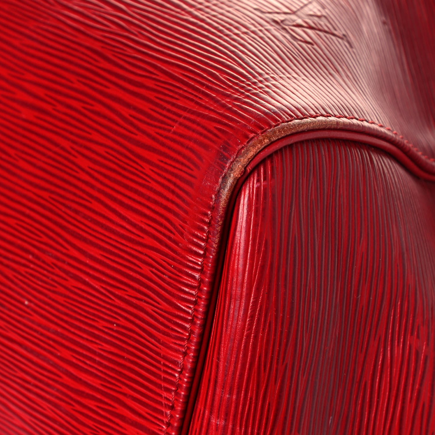 Louis Vuitton Epi Keepall 55 Castillan Red 12 of 32