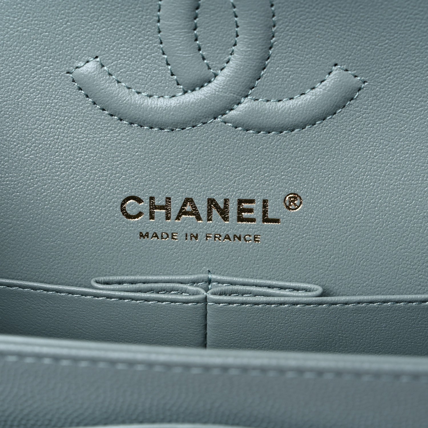 Chanel Caviar Quilted Small Double Flap Grey 6 of 10