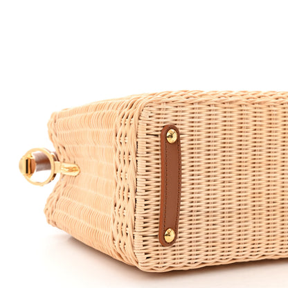 Louis Vuitton Rattan Calfskin Capucines BB Tan 8 of 10