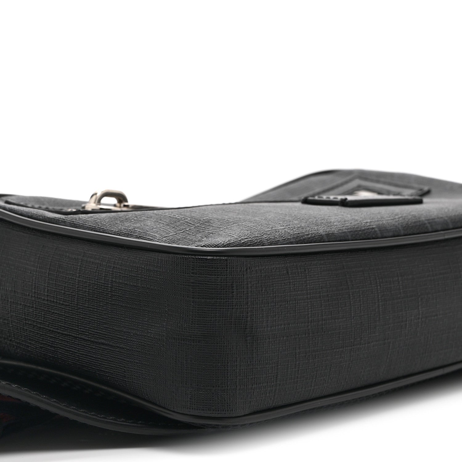 Gucci Soft GG Supreme Monogram Web Belt Bag Black Grey 10 of 11