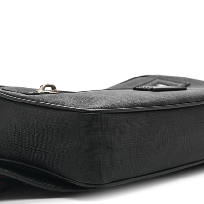 Gucci Soft GG Supreme Monogram Web Belt Bag Black Grey 10 of 11