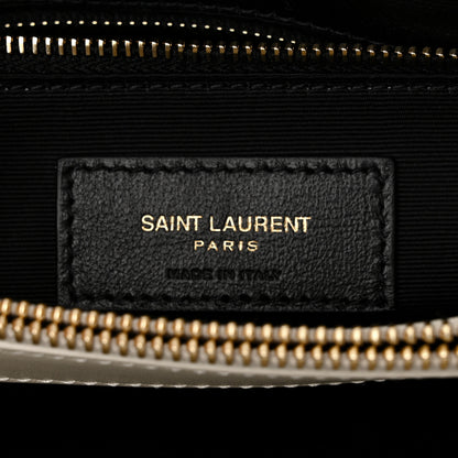 Saint Laurent Calfskin Y Quilted Monogram Medium Loulou Chain Satchel Crema Soft 6 of 11