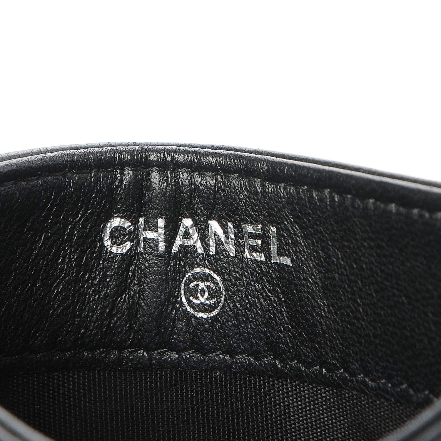Chanel Lambskin Quilted CC Crossing Card Holder Black 5 of 15