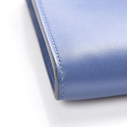 Hermes Swift Kelly Cut Clutch Pochette Bleu Agate 7 of 9