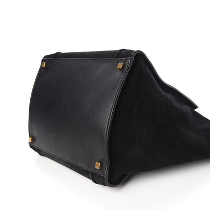 Celine Suede Medium Phantom Luggage Black 9 of 9