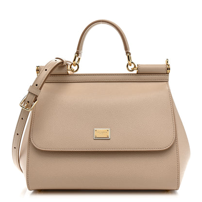 Dolce & Gabbana Dauphine Medium Miss Sicily Satchel Rosa Carne 1 of 10