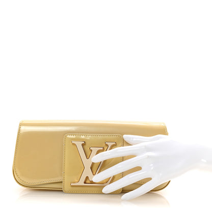 Louis Vuitton Patent Sobe Clutch Blanc Corail 2 of 6