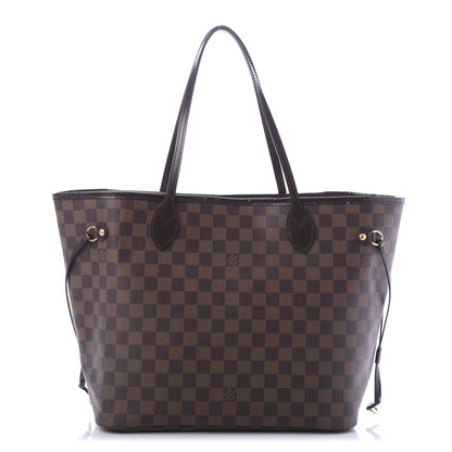 Louis Vuitton Damier Ebene Neo Neverfull MM Rose Ballerine 1 of 10