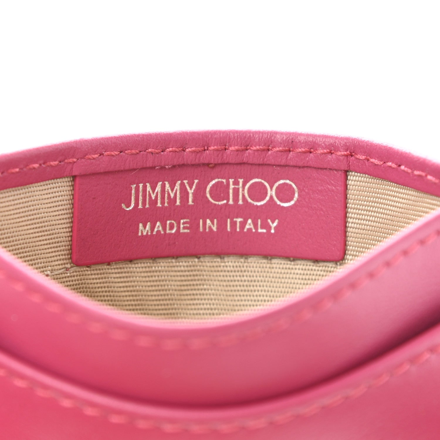 Jimmy Choo Smooth Calfskin Umika Card Holder Bubble 6 of 6