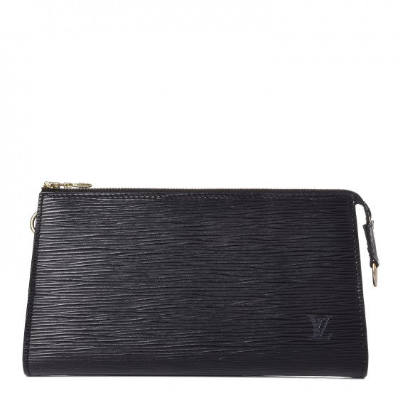 Louis Vuitton Epi Pochette Accessories 21 Black 1 of 7
