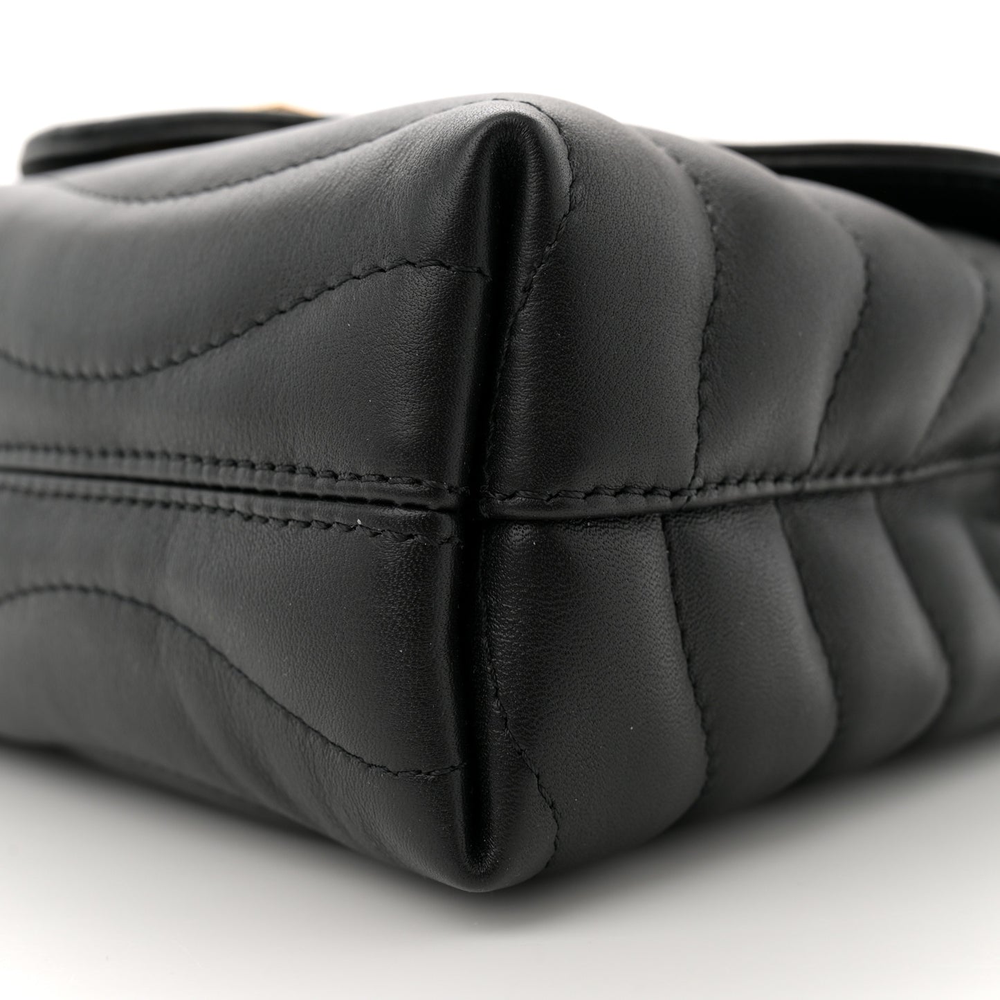 Calfskin LV New Wave Chain Bag Black