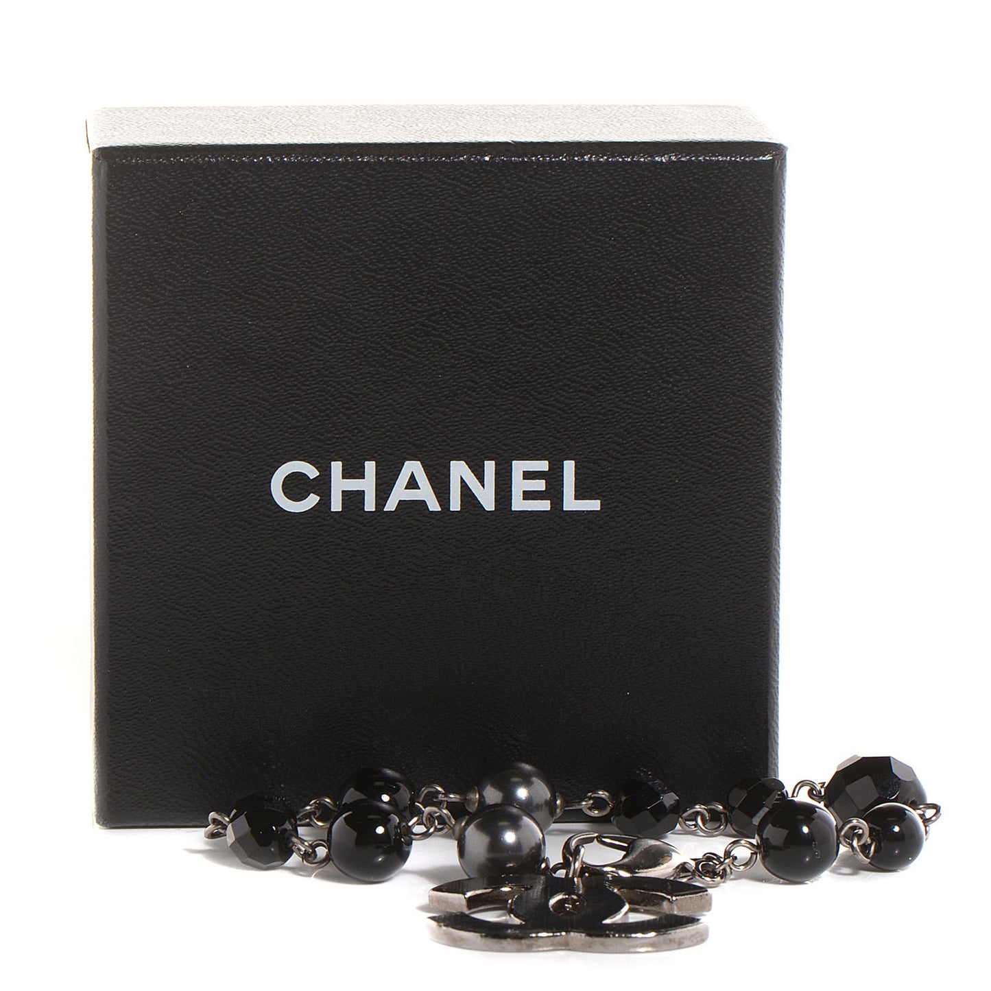 Beaded CC Bracelet Black