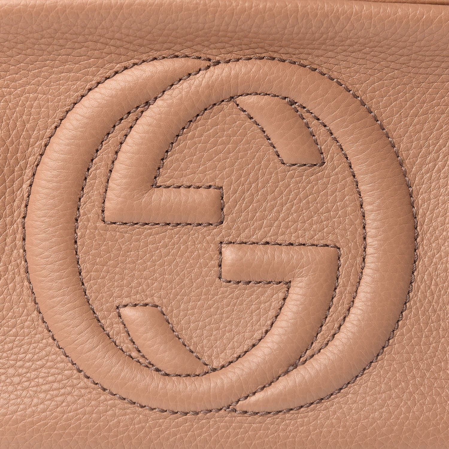 Gucci Pebbled Calfskin Small Soho Disco Bag Camelia 12 of 12