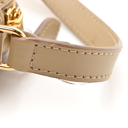 Burberry Calfskin Embossed Monogram Camera Chain Bag Honey 12 of 13
