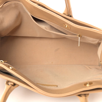 Chanel Calfskin Cerf Executive Shopper Tote Beige 6 of 15