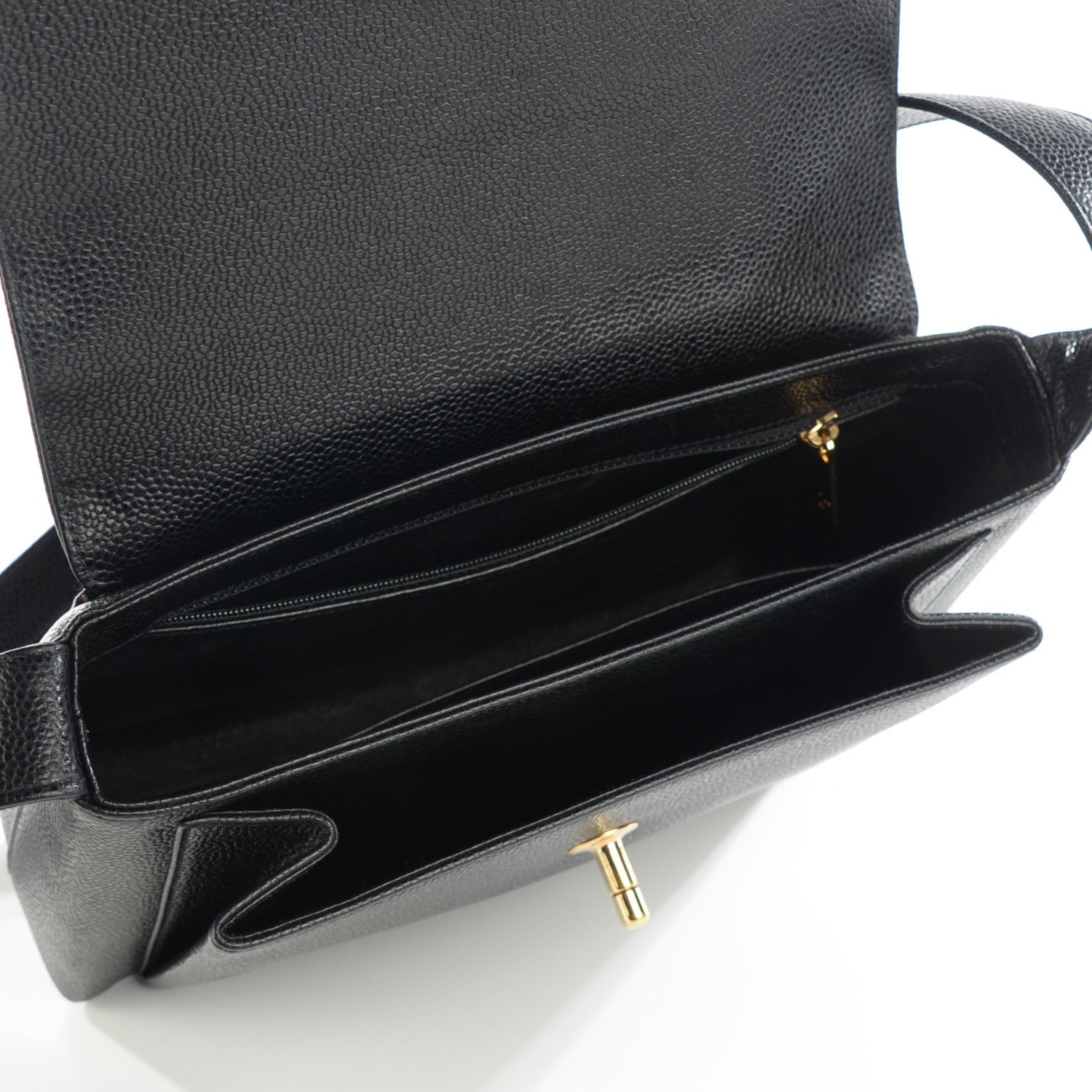 Chanel Caviar Flap Shoulder Bag Black 5 of 9