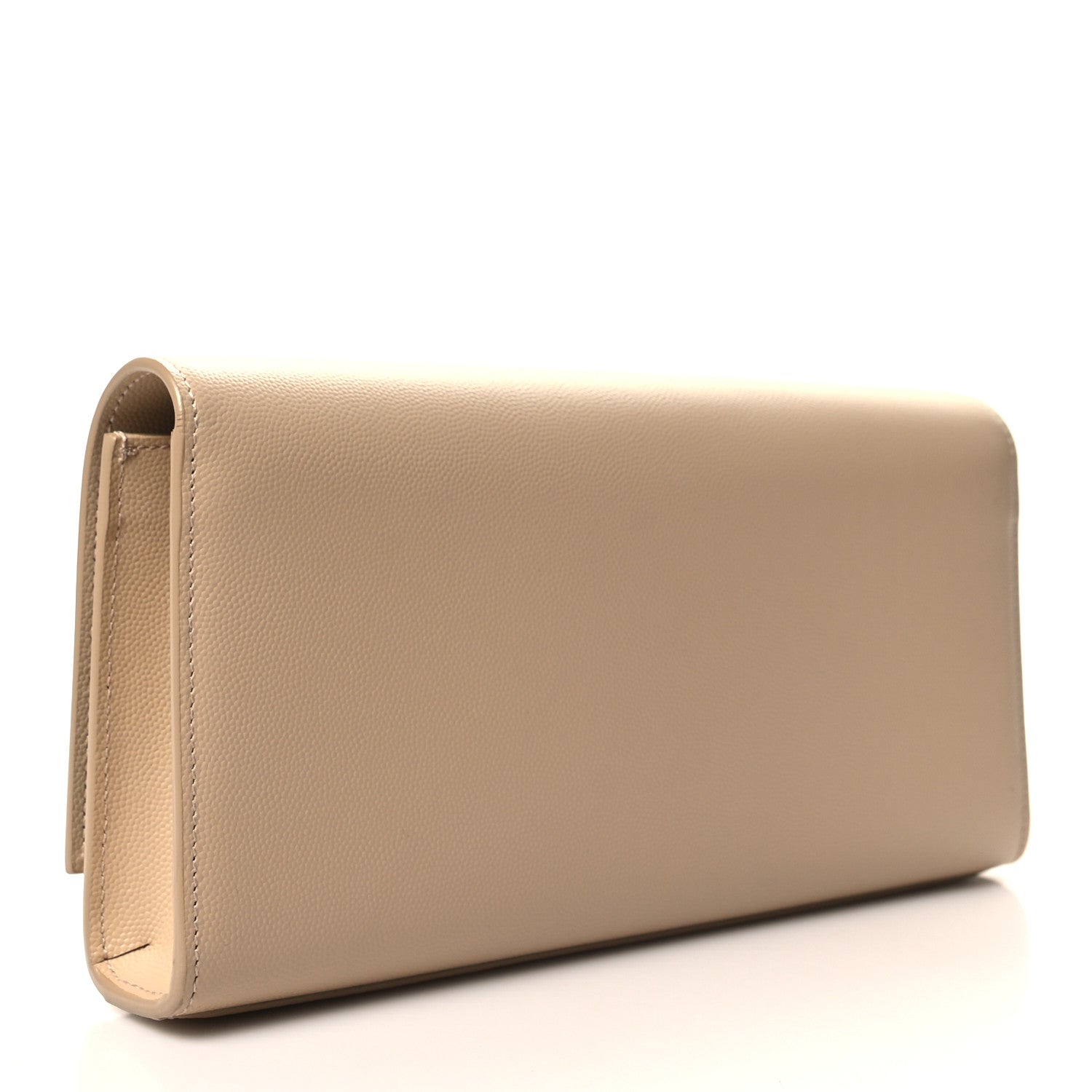 Saint Laurent Grain De Poudre Classic Monogram Cassandre Clutch Nude Powder 3 of 9