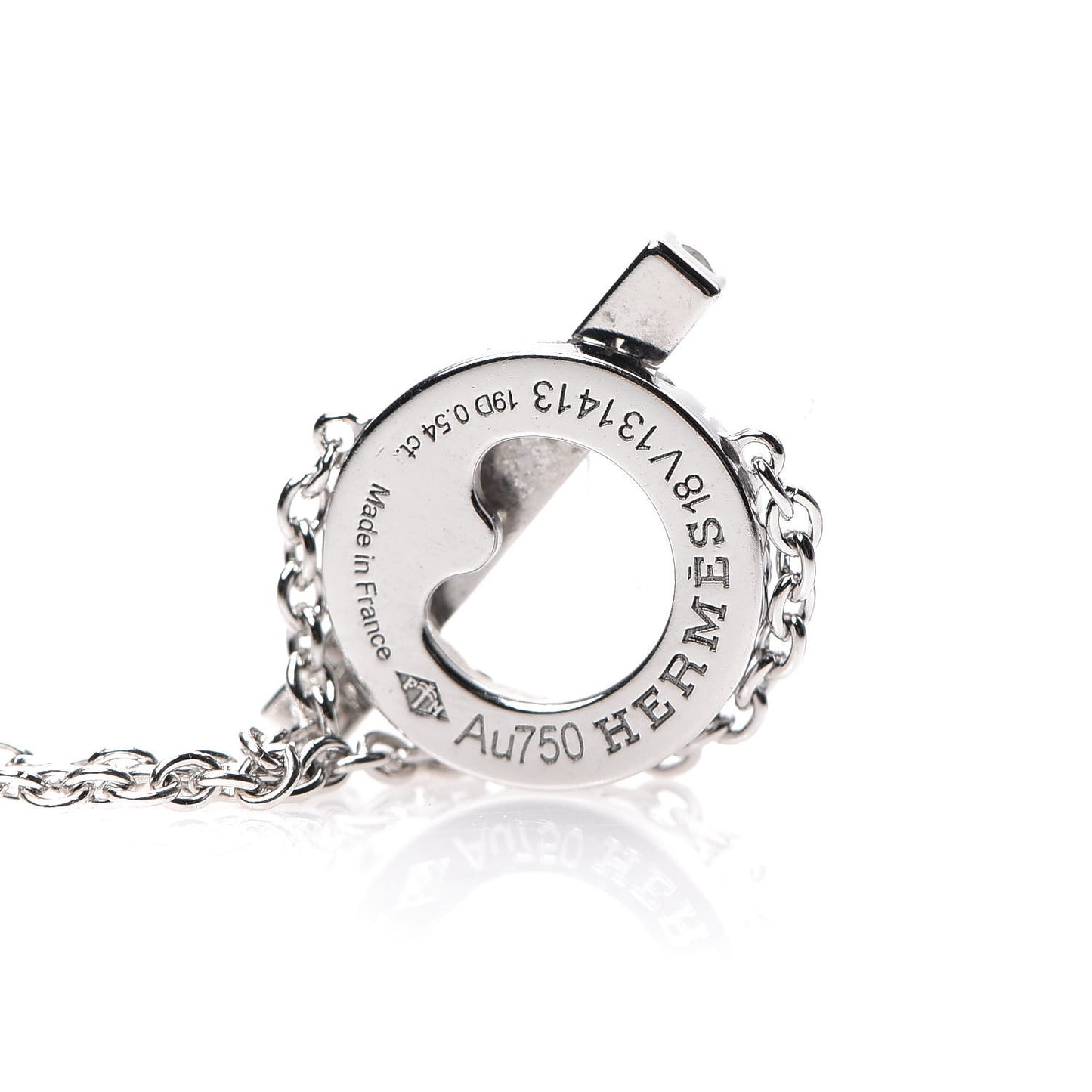 18K White Gold Diamond Finesse Pendant Necklace
