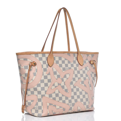 Louis Vuitton Damier Azur Tahitienne Neverfull MM 4 of 18
