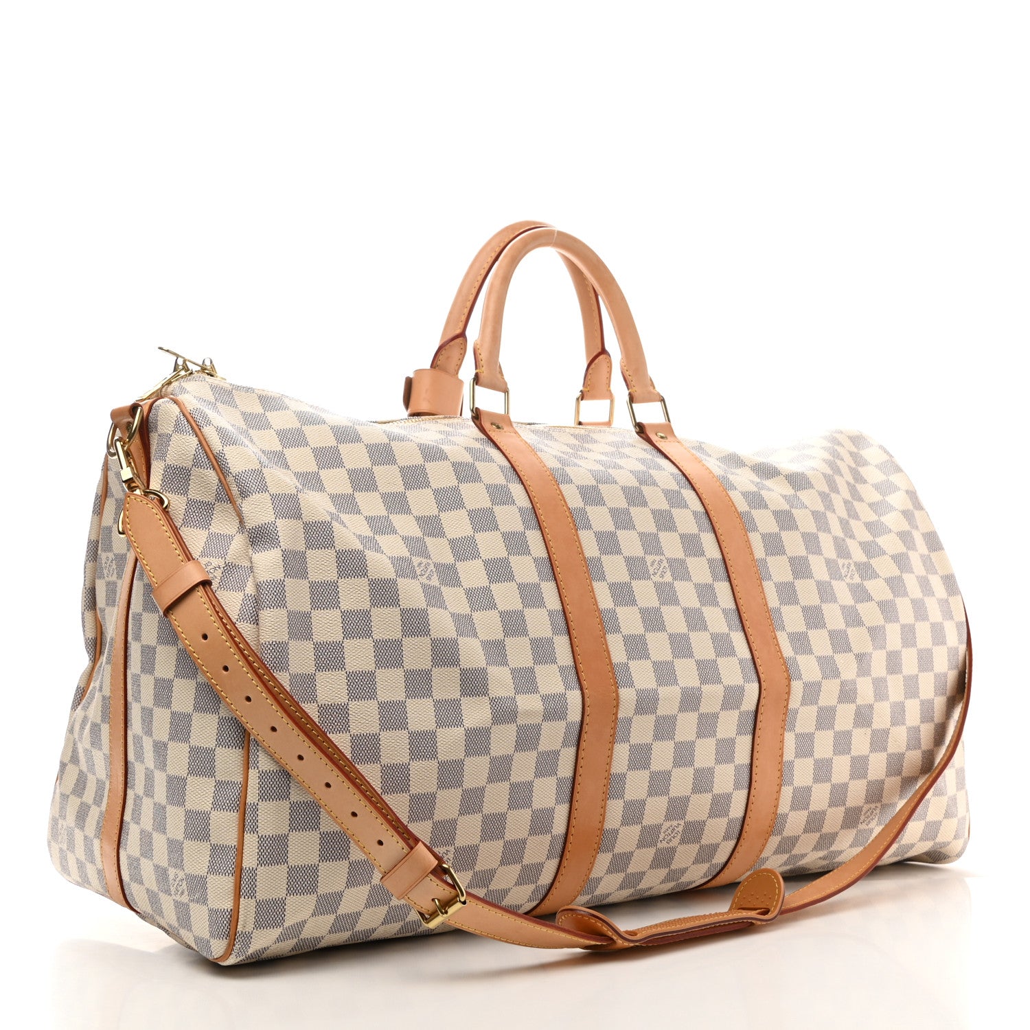Louis Vuitton Damier Azur Keepall Bandouliere 55 3 of 16