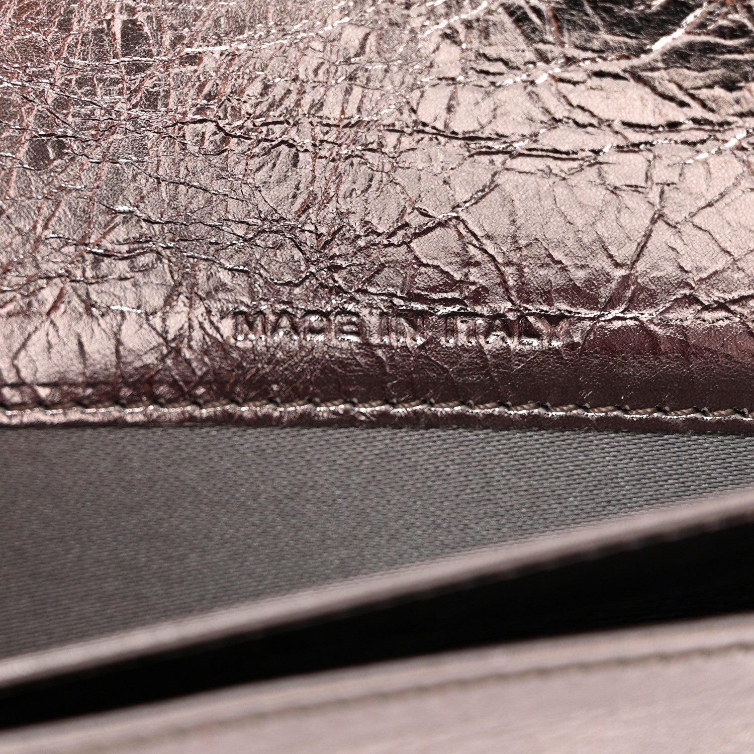 Chanel Metallic Aged Calfskin CC Bow Wallet Silver 8 of 12