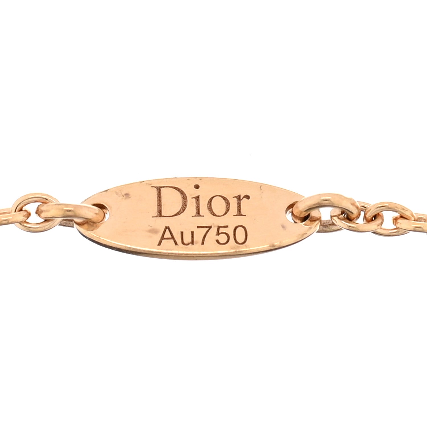 Christian Dior 18K Yellow Gold Pave Diamond Rose Des Vents Bracelet 3 of 3