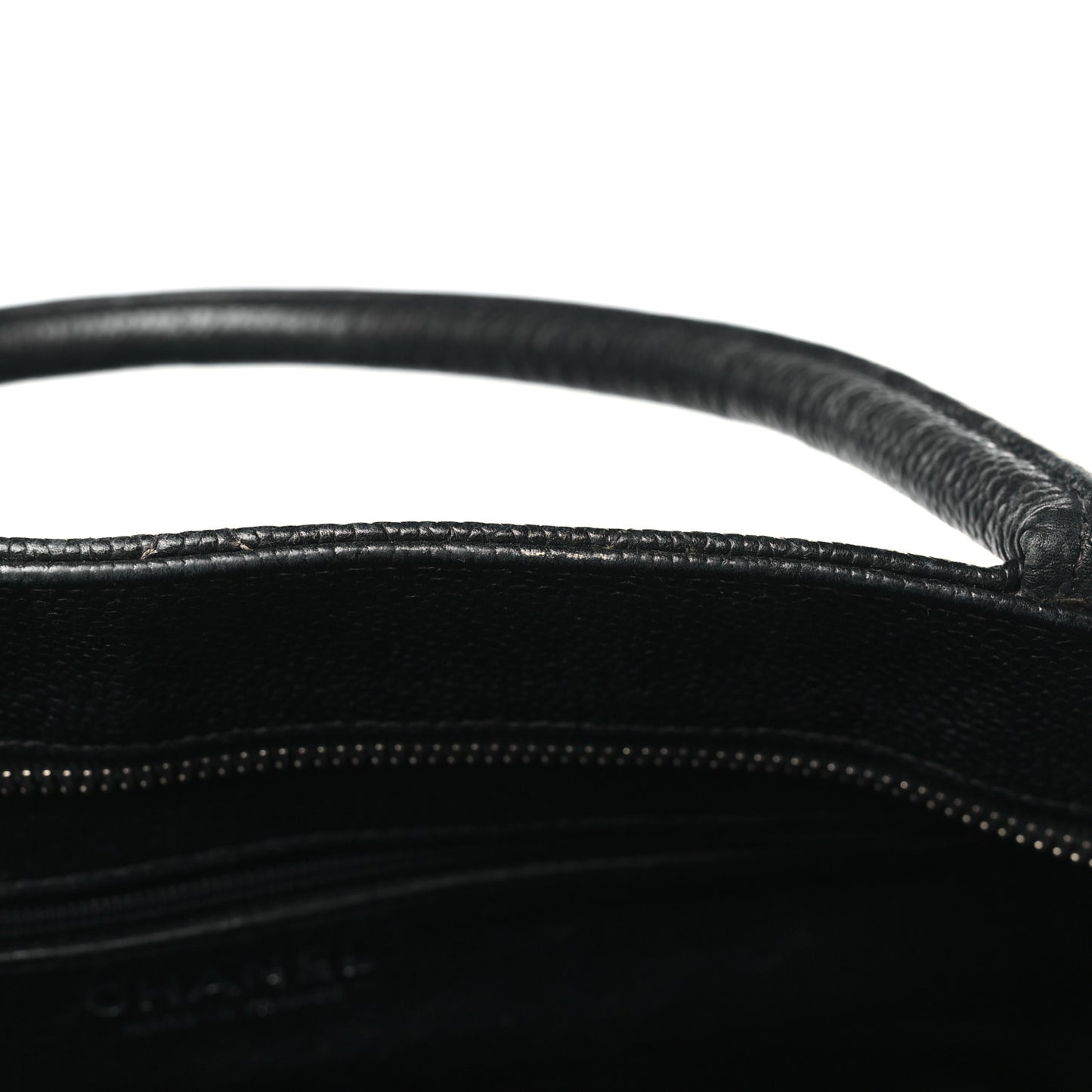 Caviar Quilted Medallion Tote Black