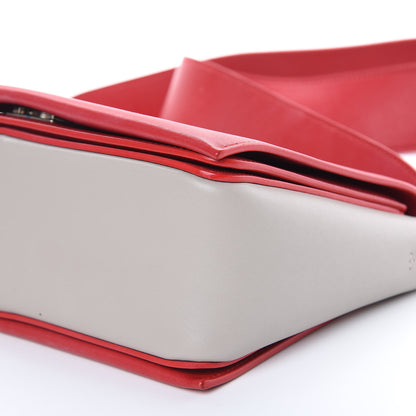 Celine Shiny Smooth Calfskin Medium Frame Shoulder Bag Poppy Red Clay 8 of 15