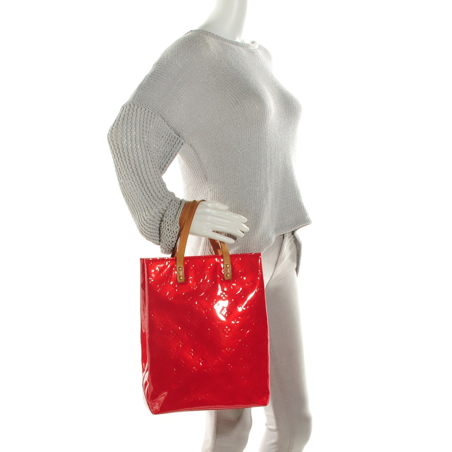 Louis Vuitton Vernis Reade MM Rouge 2 of 16