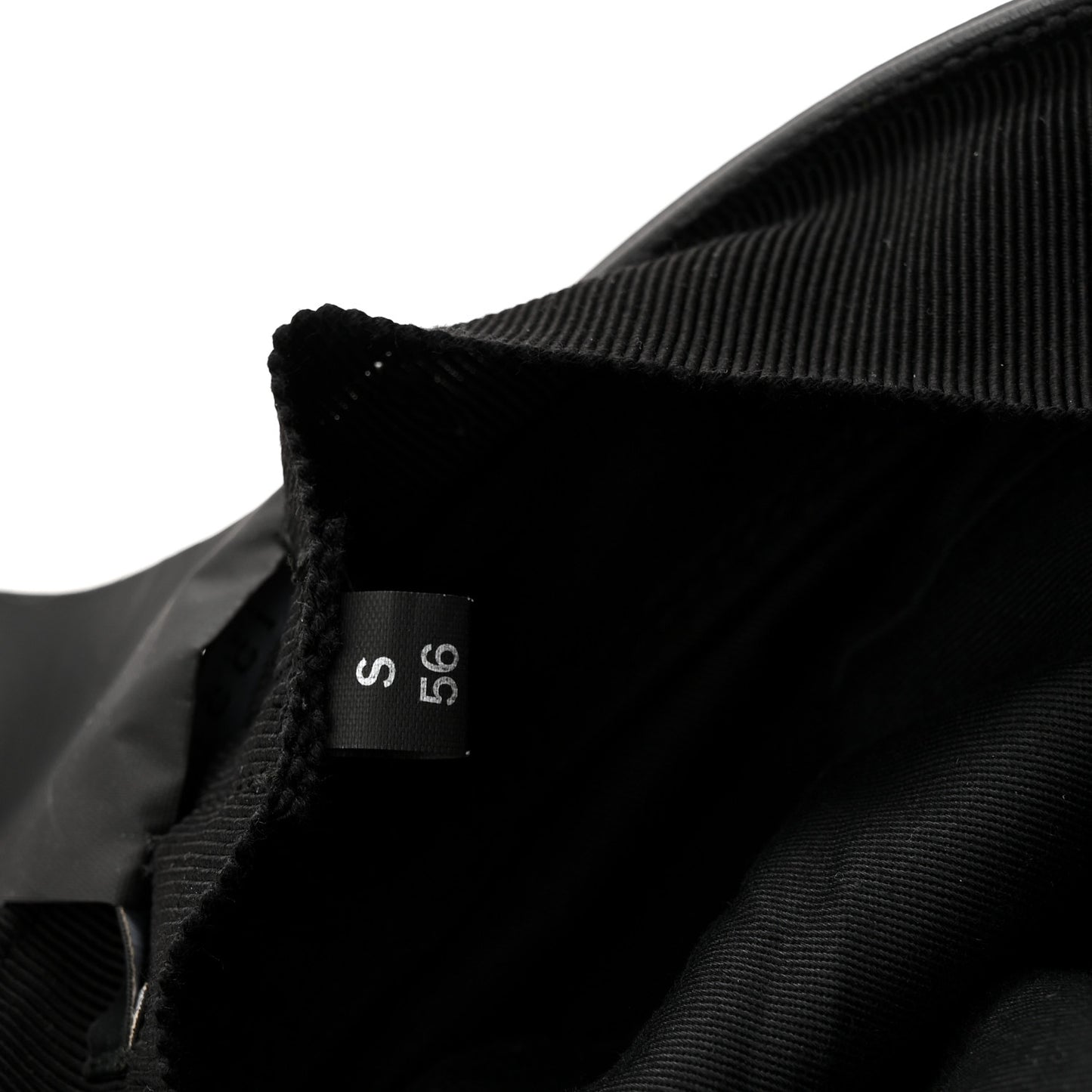 Calfskin Newsboy Hat S Black