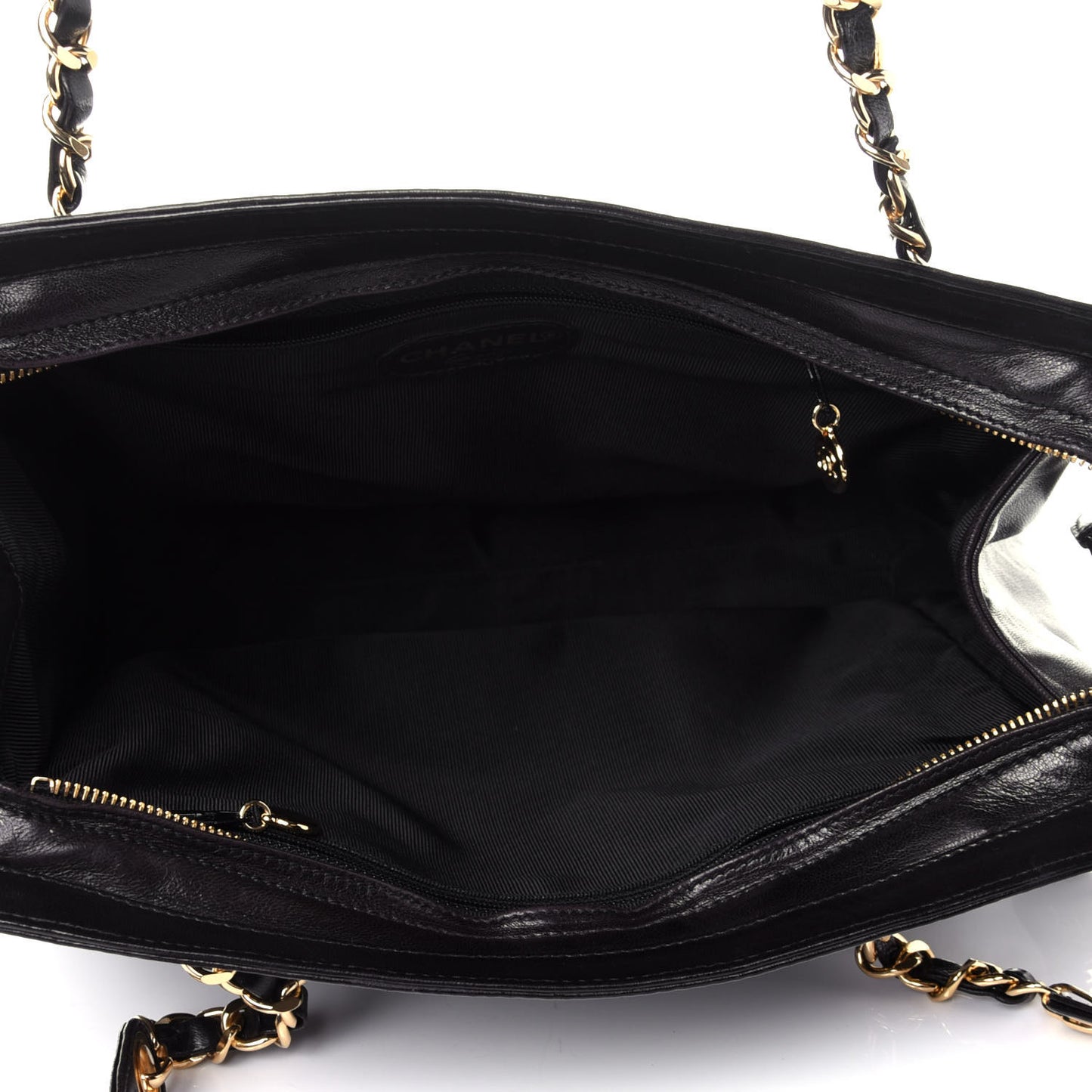 Lambskin CC Shoulder Bag Black