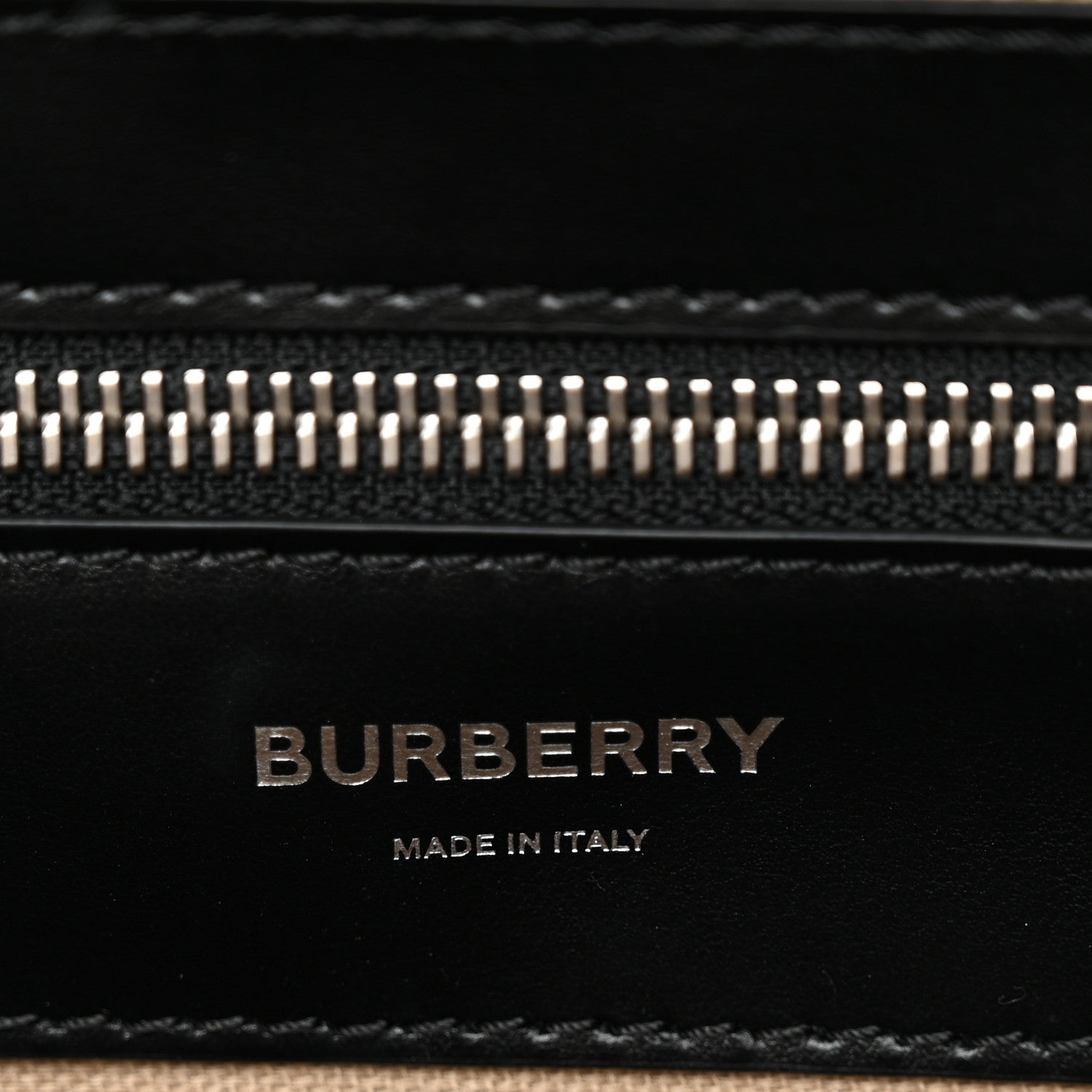 Burberry Calfskin Embossed TB Triple Stud Briefcase Black 6 of 10