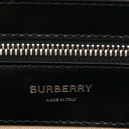 Burberry Calfskin Embossed TB Triple Stud Briefcase Black 6 of 10