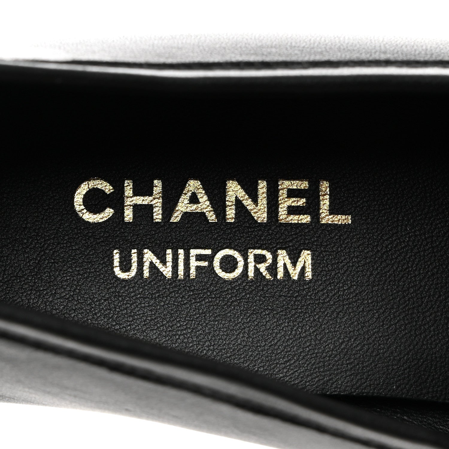 Chanel Calfskin Womens Stitched CC Loafers 39 Black 6 of 8