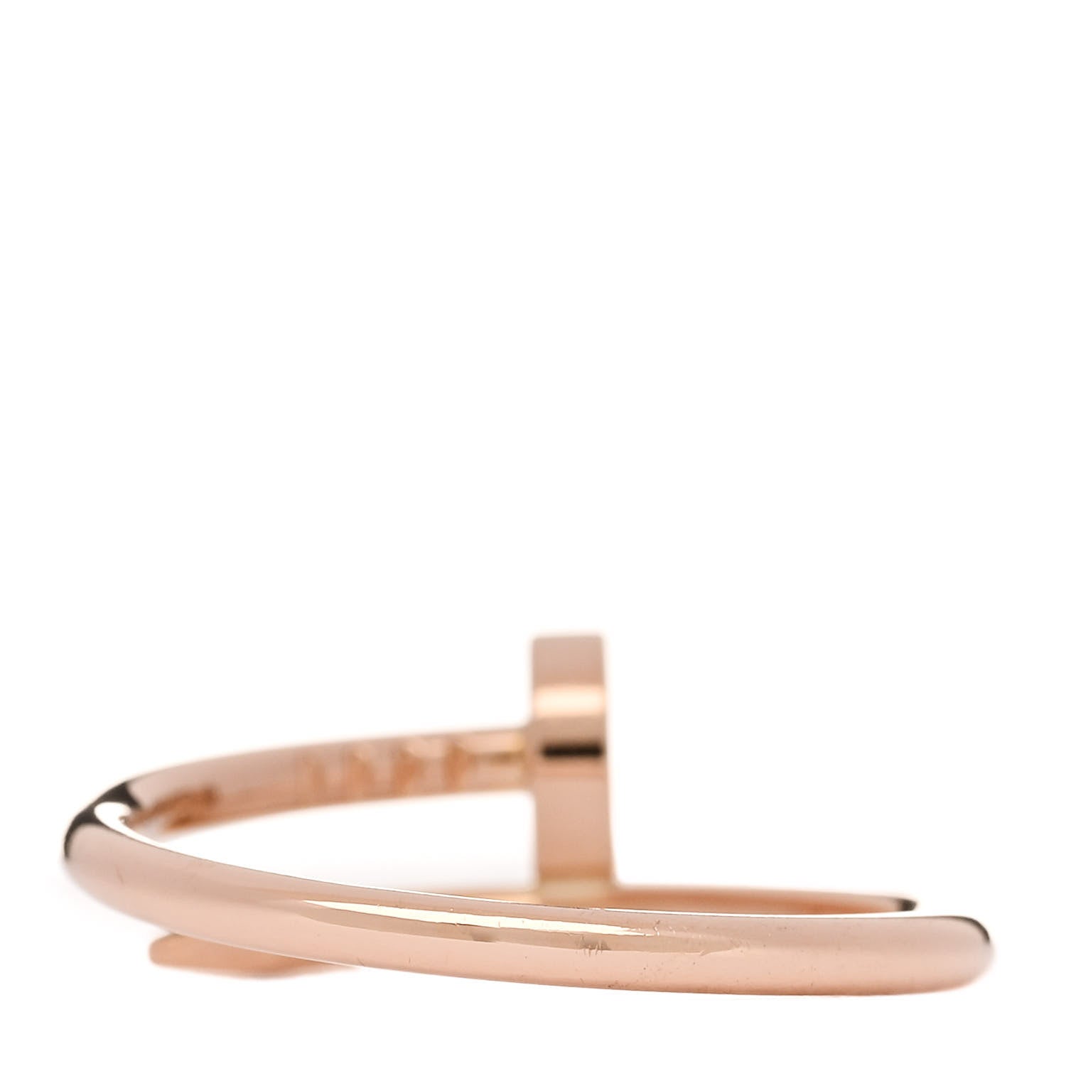 Cartier 18K Pink Gold Small Juste Un Clou Ring 54 7 3 of 5