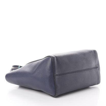 Gucci Dollar Calfskin Small Swing Tote Classic Marine Deep Cobalt 3 of 7