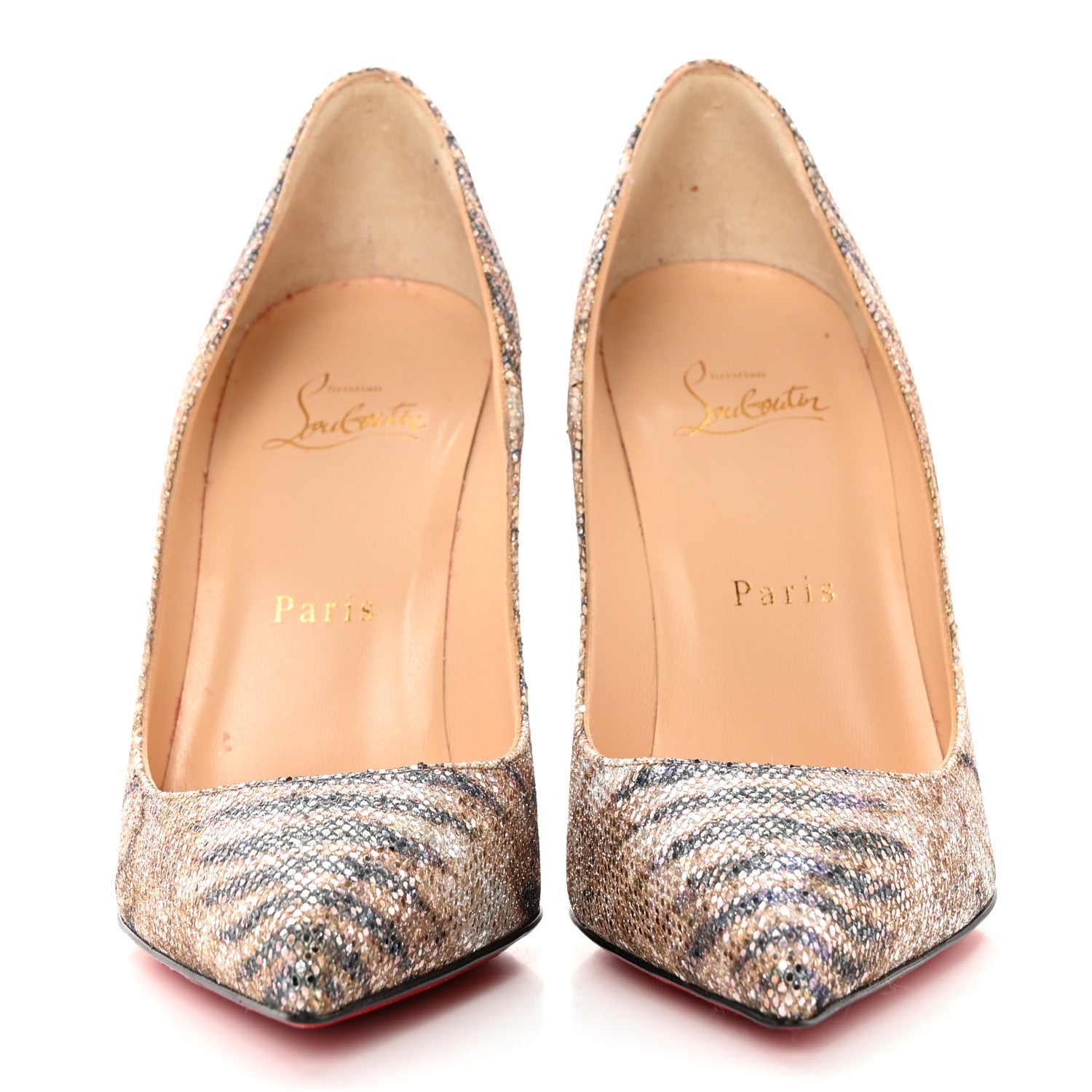 Christian Louboutin Glitter Sirene So Kate 120 Pumps 37.5 Gold 2 of 17