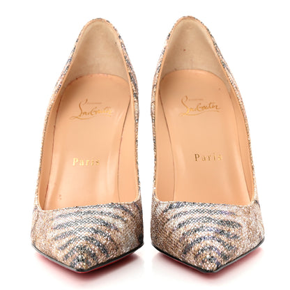 Christian Louboutin Glitter Sirene So Kate 120 Pumps 37.5 Gold 2 of 17