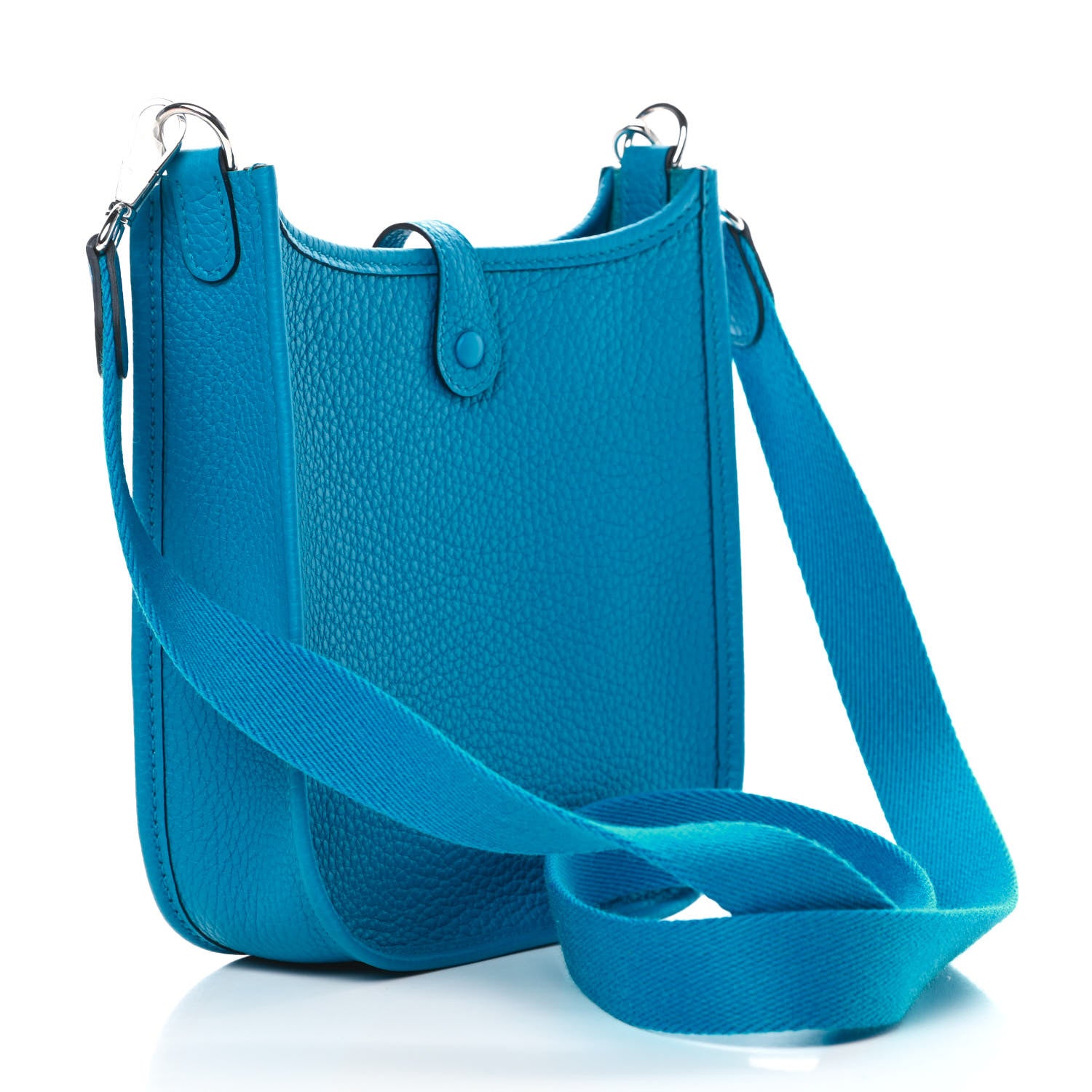 Hermes Taurillon Clemence Evelyne TPM Bleu Frida 2 of 10