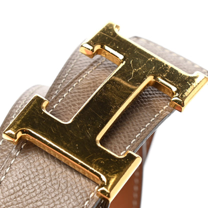 Hermes Swift Epsom 32mm H Belt 80 Gold Etoupe 6 of 6