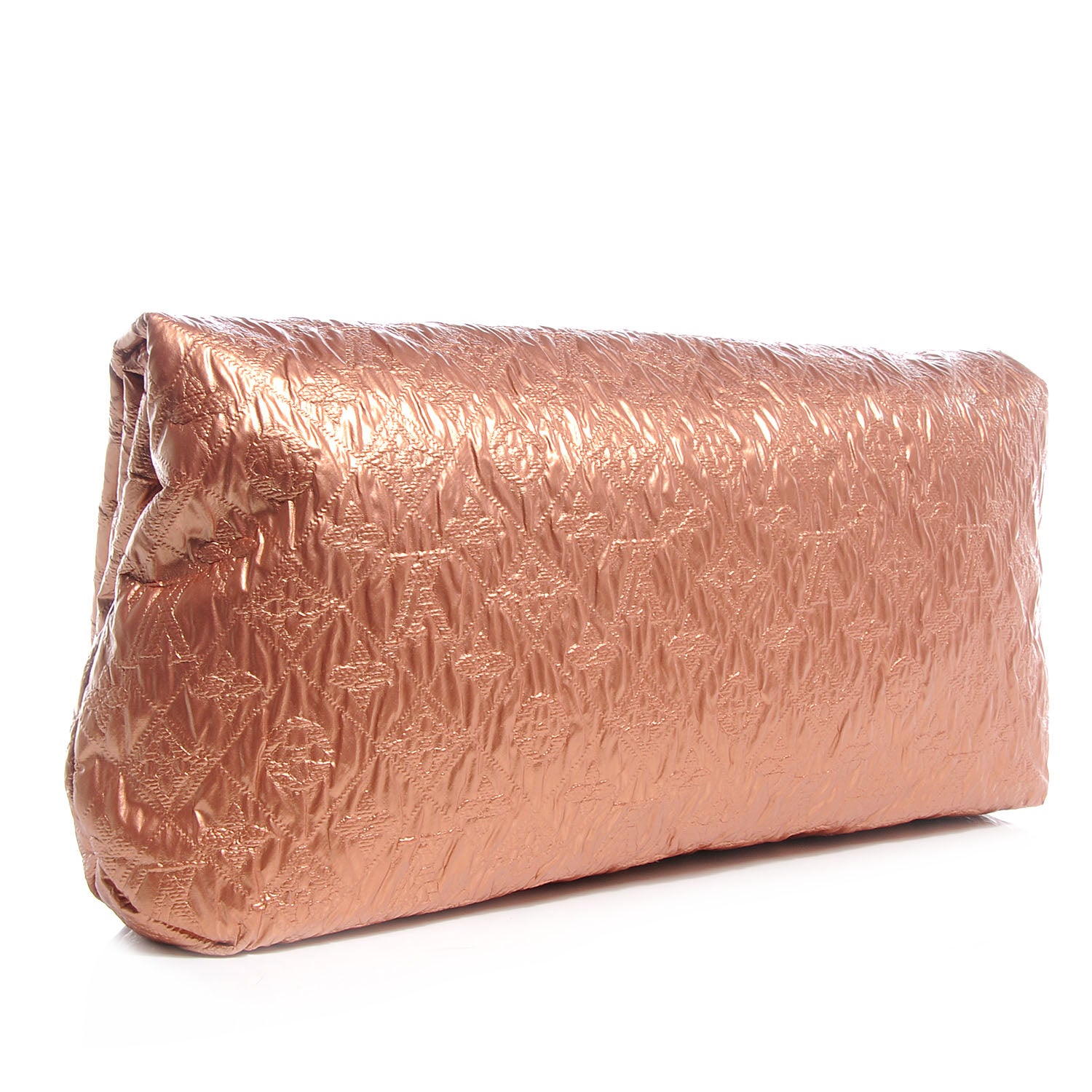 Louis Vuitton Jacquard Quilted Monogram Limelight Clutch GM Rose Gold 3 of 7