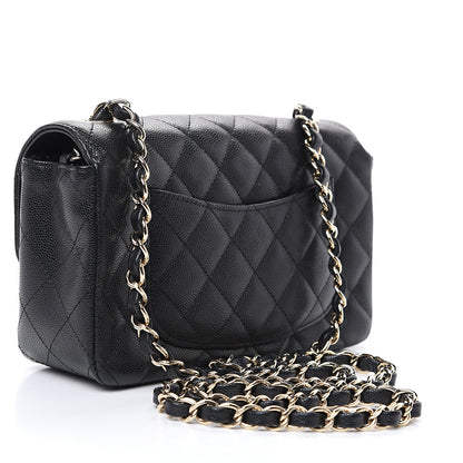 Chanel Caviar Quilted Mini Rectangular Flap Black 2 of 10