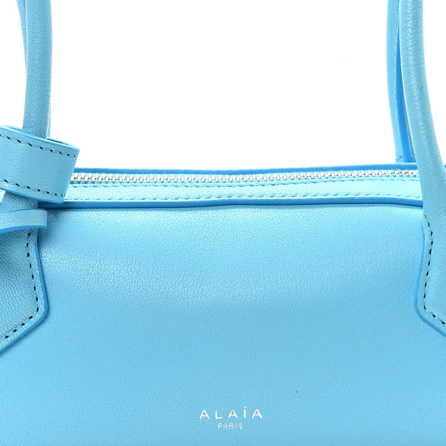 Alaia Shiny Goatskin Small Le Teckel Bag Amazonite 6 of 10