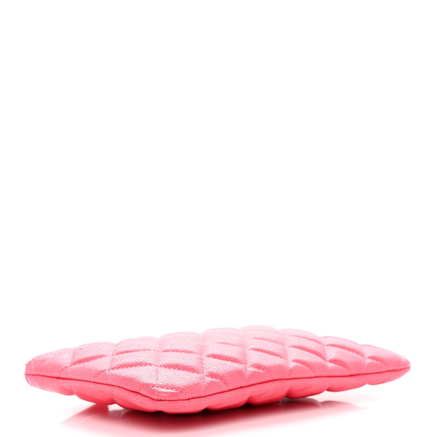 Caviar Quilted Cosmetic Case Pink