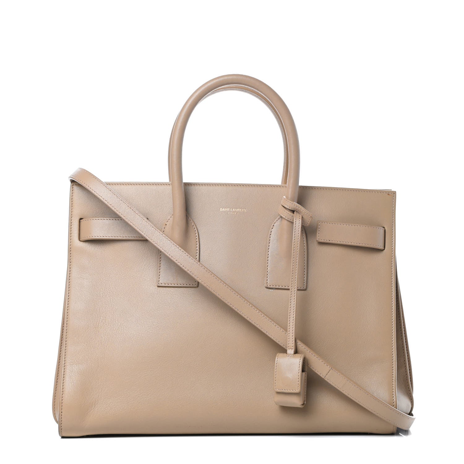 Saint Laurent Calfskin Small Sac De Jour Beige 1 of 19