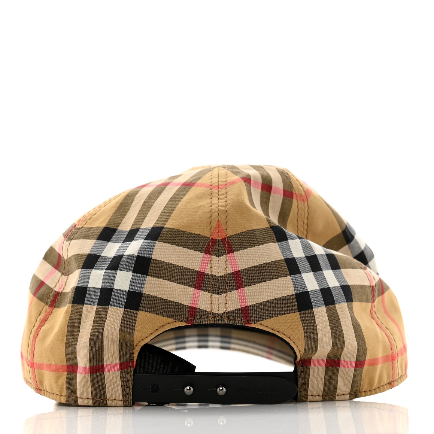 Technical Cotton Vintage Rainbow Check Giant Baseball Cap M/L Antique Yellow