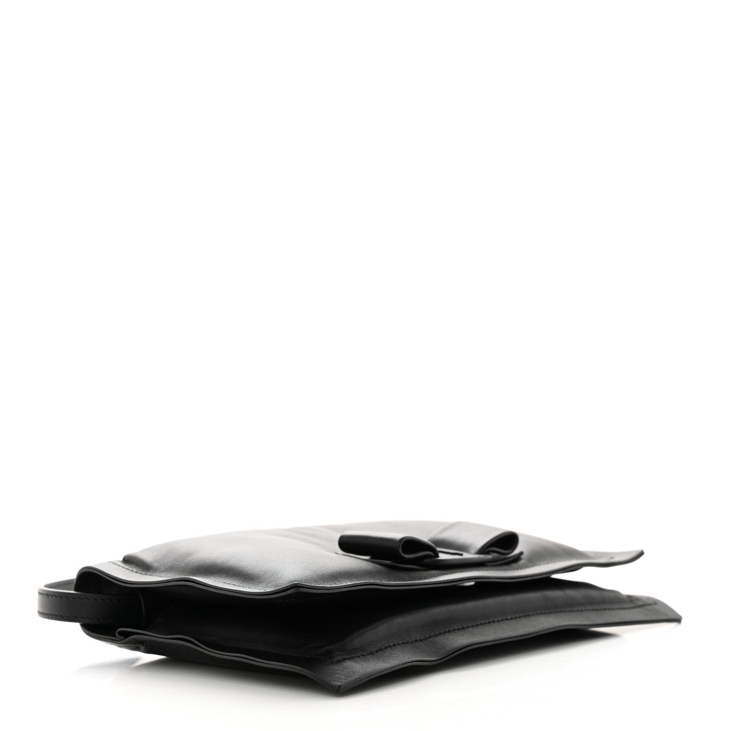 Salvatore Ferragamo Calfskin Mini Viva Bow Shoulder Bag Black 4 of 10